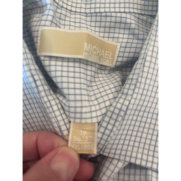 Michael Kors Academia Office Career Wear Button Down Shirt Men 18 36/37 XXL - Picture 4 of 9